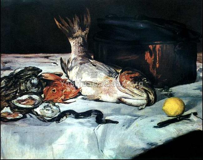 Fish and Oyster - 爱德华·马奈